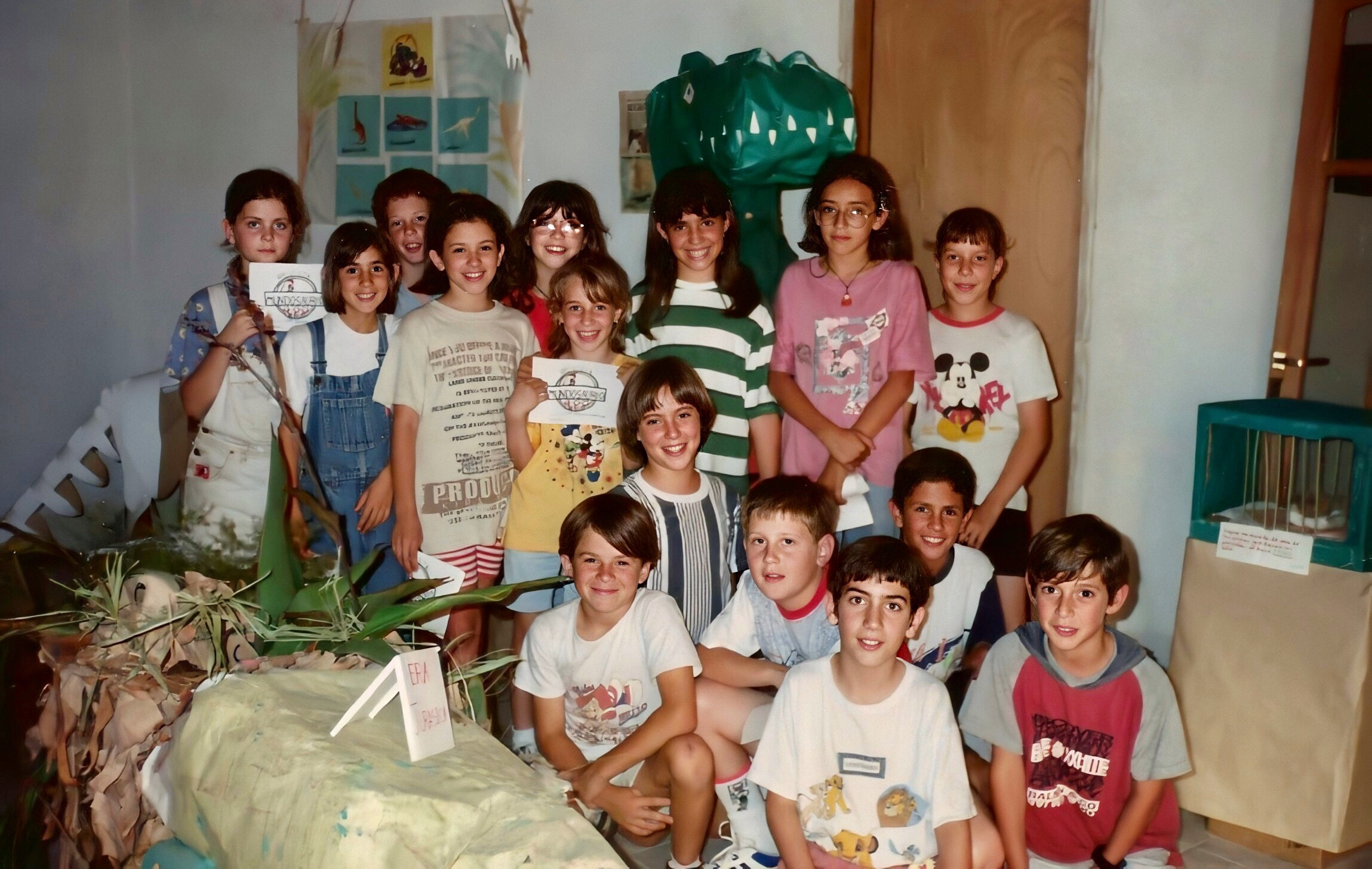My school friends visiting Mundosaurio, 1996